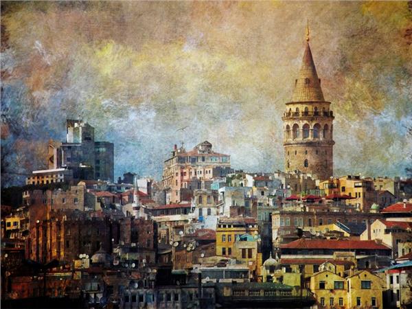 Istanbul Galata Tower Custom Design Wallpaper by MywallpaperShop