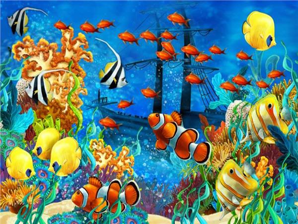 Underwater World Kids Room Wallpaper by MywallpaperSho