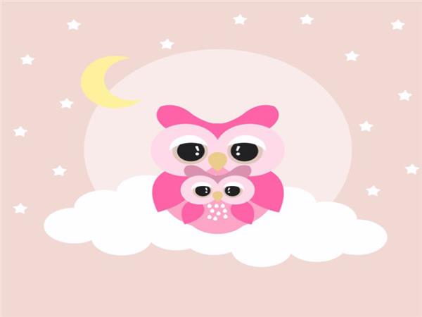 Owl Family Kids Room Wallpaper by MywallpaperSho