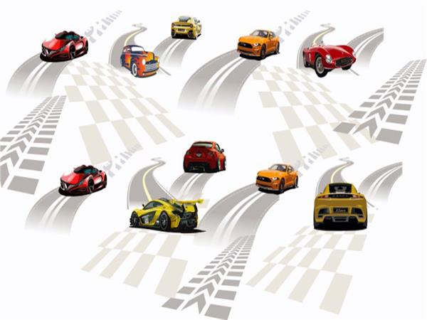 Racing Cars Kids Room Wallpaper by MywallpaperSho