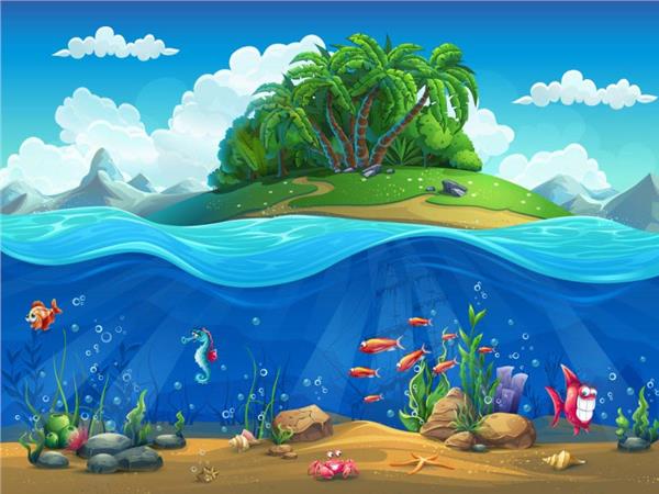 Underwater World Kids Room Wallpaper by MywallpaperSho