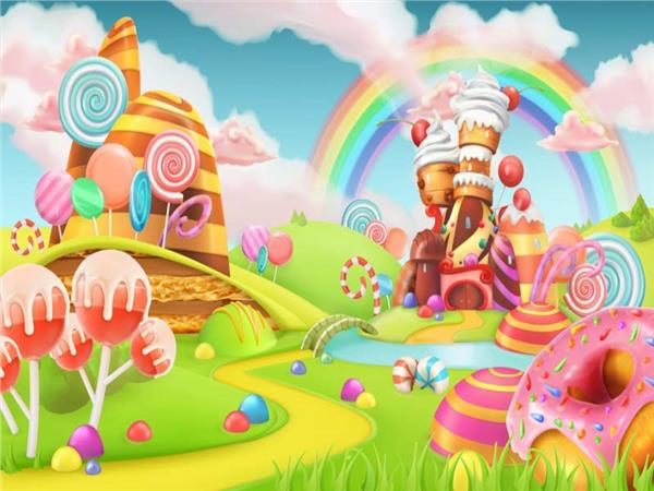 Candy Worlds Kids Room Wallpaper by MywallpaperSho