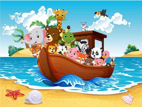 Nuh's Boat Kids Room Wallpaper by MywallpaperSho