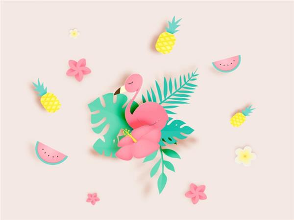 Pelican and Fruits Kids Room Wallpaper by MywallpaperSho