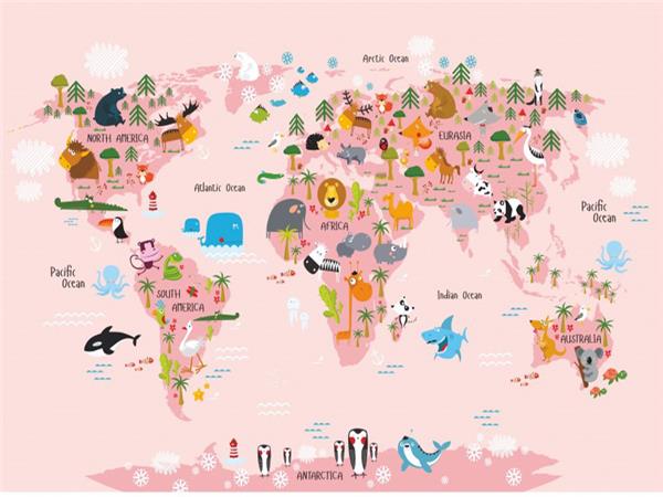 Map Scene Kids Room Wallpaper by MywallpaperSho