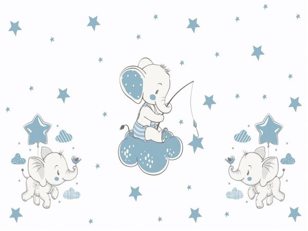 Happy Elephant Kids Room Wallpaper by MywallpaperSho