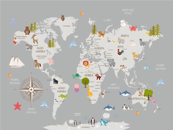 World Map Adasi Wallpaper by MywallpaperShop