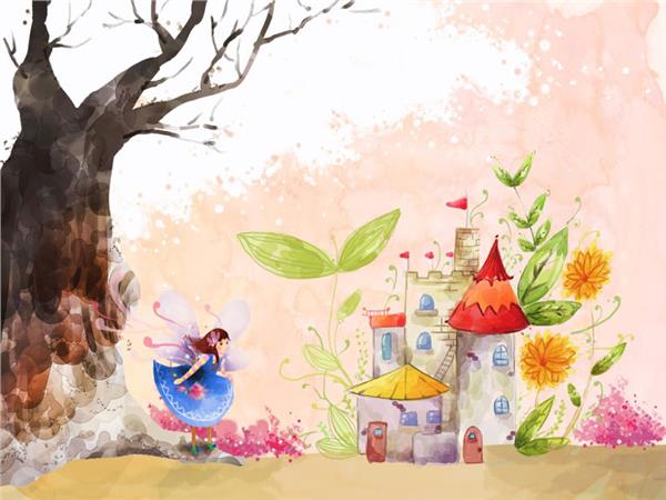 Fairy Girl Kids Room Wallpaper by MywallpaperShop