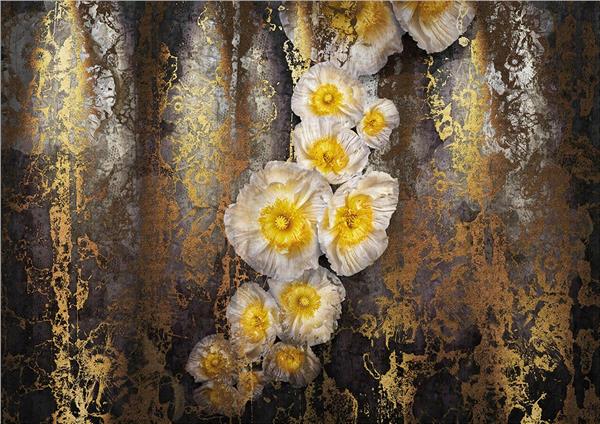 Flower Motifli 3D Wallpaper by MywallpaperShop