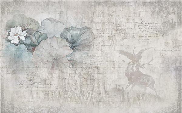 Flower Vintage Design 3D Wallpaper by MywallpaperShop