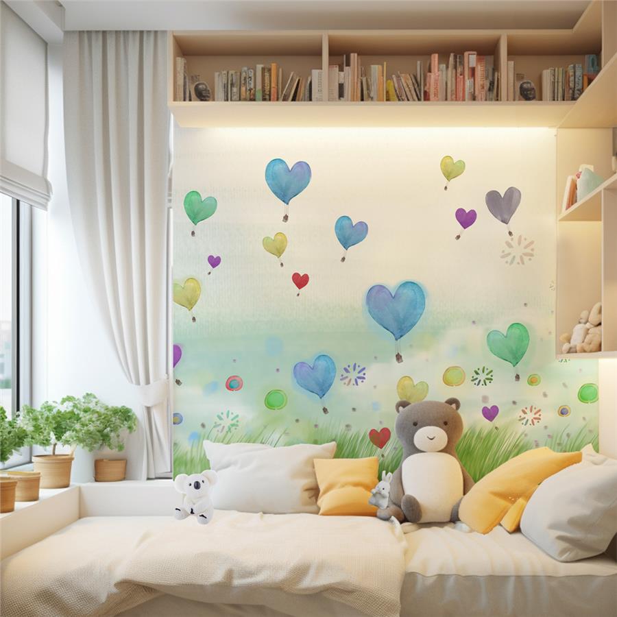 Colorful Hearts Baby Wallpaper