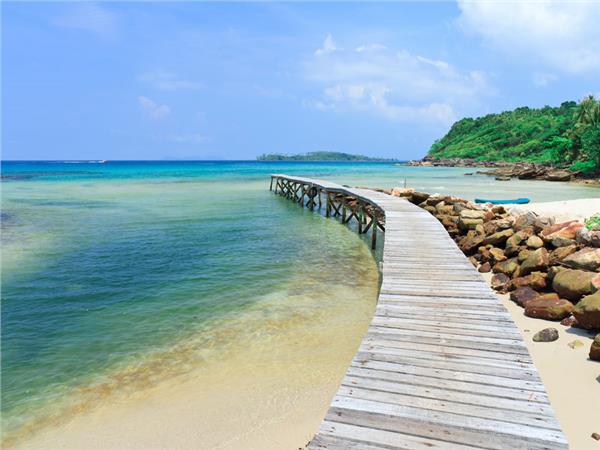 Wooden Iskele Sea Scenery Wallpaper by MywallpaperSho