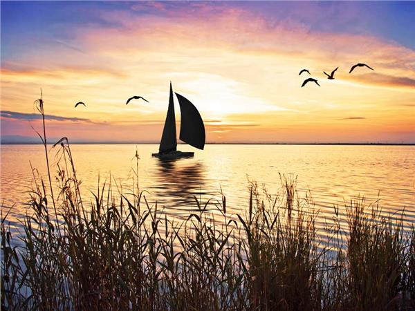 sailboat Scene Sea Scenery Wallpaper by MywallpaperSho