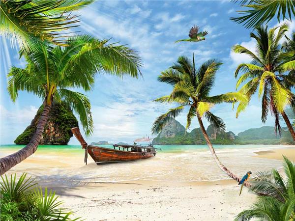 Tropical Island Sea Scenery Wallpaper by MywallpaperSho