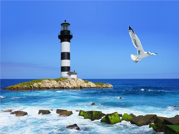 Sea Lighthouse Scenery Wallpaper by MywallpaperSho
