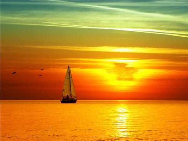 Sunset Sea Scenery Wallpaper by MywallpaperSho