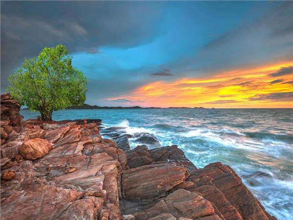 Sunset Sea Scenery Wallpaper by MywallpaperSho