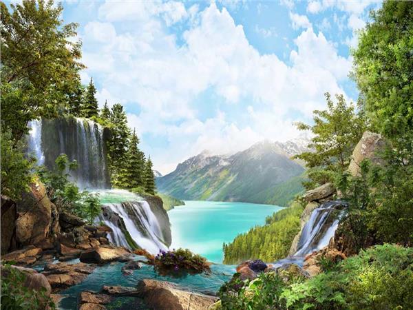 Waterfall Scenery Wallpaper by MywallpaperSho