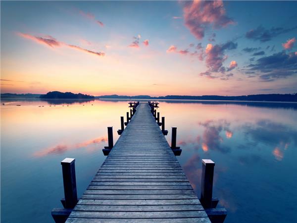 Wooden Iskele Sea Scenery Wallpaper by MywallpaperSho