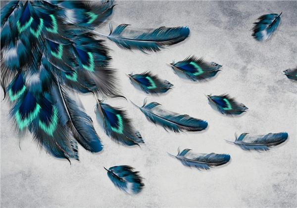 Blue Tuy Design Wallpaper by MywallpaperShop