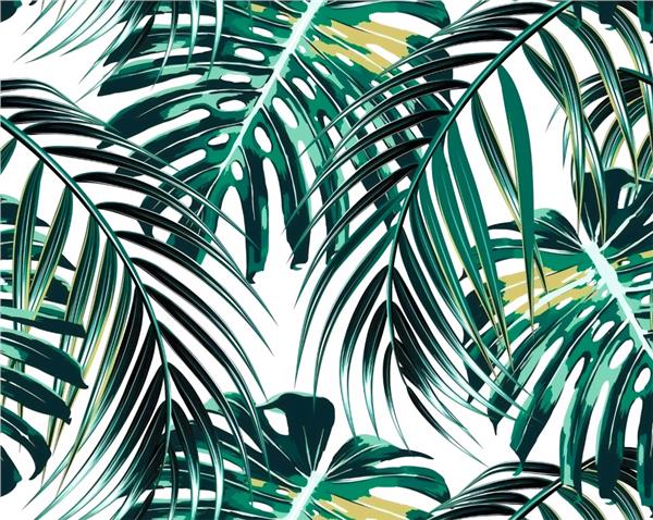 Leaf Design Palm Tree Leaves Wallpaper by MywallpaperShop