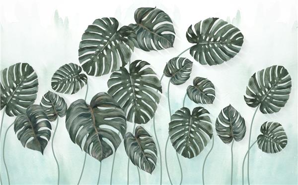 Big Palm Tree Leaves Wallpaper by MywallpaperShop