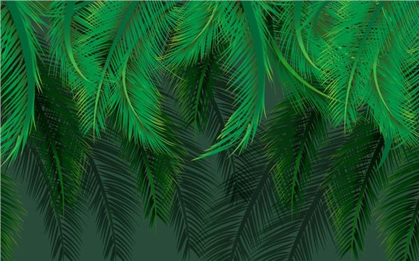 Leaf Design Big Palm Tree Leaflari Wallpaper by MywallpaperShop