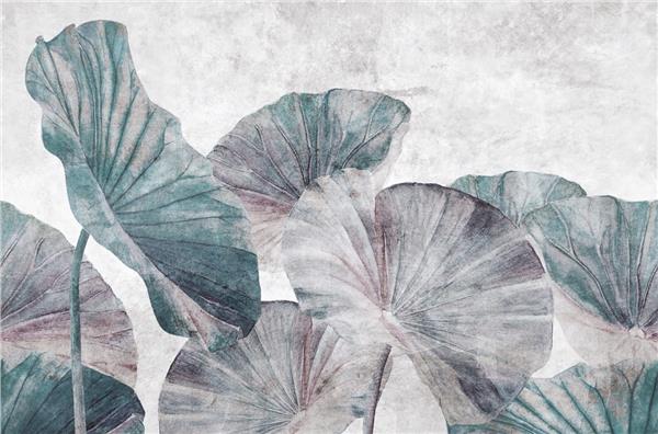 Tropical Big Leaves 3D Wallpaper by MywallpaperShop