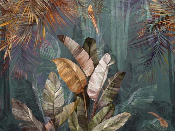 Leaf Design Palm Tree Leaves Wallpaper by MywallpaperShop