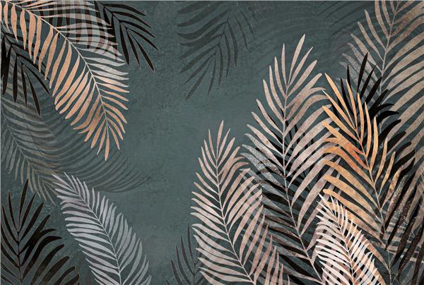 Leaf Design Big Palm Tree Leaflari Wallpaper by MywallpaperShop