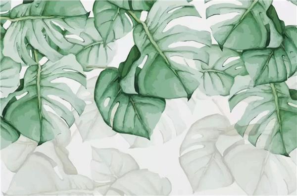 Leaf Design Big Green Leaflar Wallpaper by MywallpaperShop