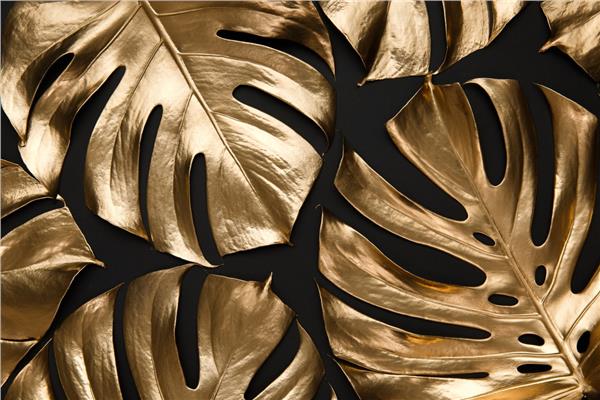 Leaf Design Gold Leaves Wallpaper by MywallpaperShop