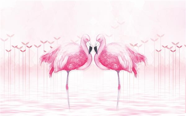 Pink Flamingo Wallpaper by MywallpaperShop