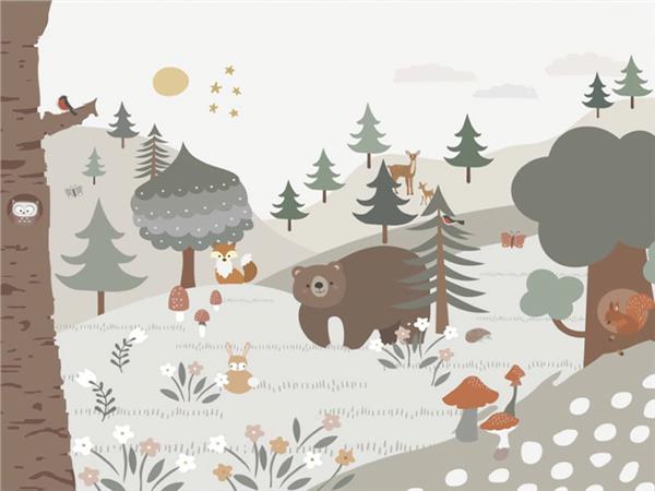 Dusler Ormani Kids Room Wallpaper by MywallpaperShop