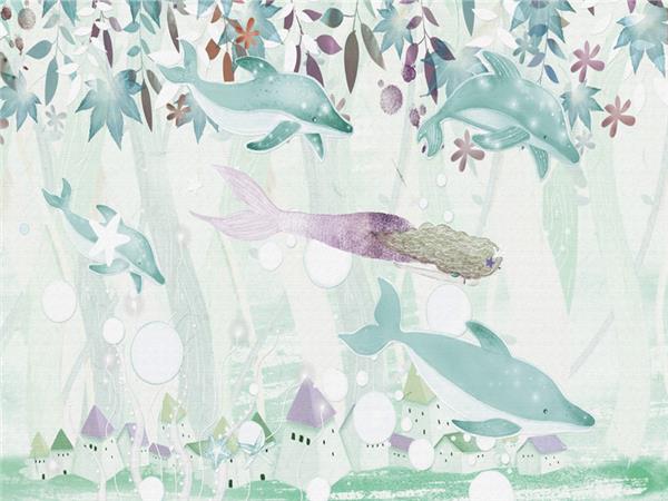 Sea Kizi Custom Design Kids Room Wallpaper by MywallpaperShop