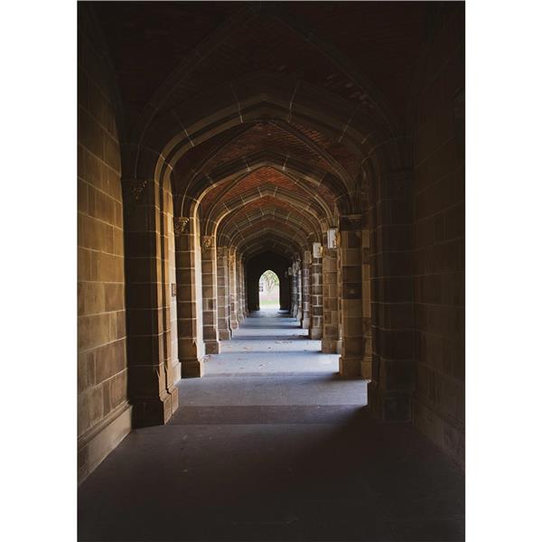 Derinlik Hissi Veren Sutunlu Wallpaper by MywallpaperShop