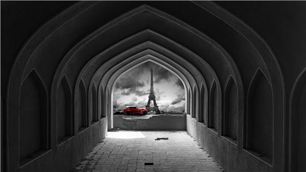 Derinlik Hissi Veren Eiffel Tower 3D Wallpaper by MywallpaperShop