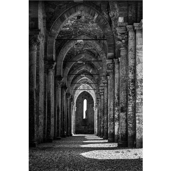 Derinlik Katan Sutunlu Koridor Wallpaper by MywallpaperShop