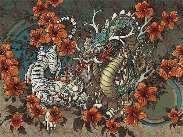 Dragon Design Wallpaper by MywallpaperShop