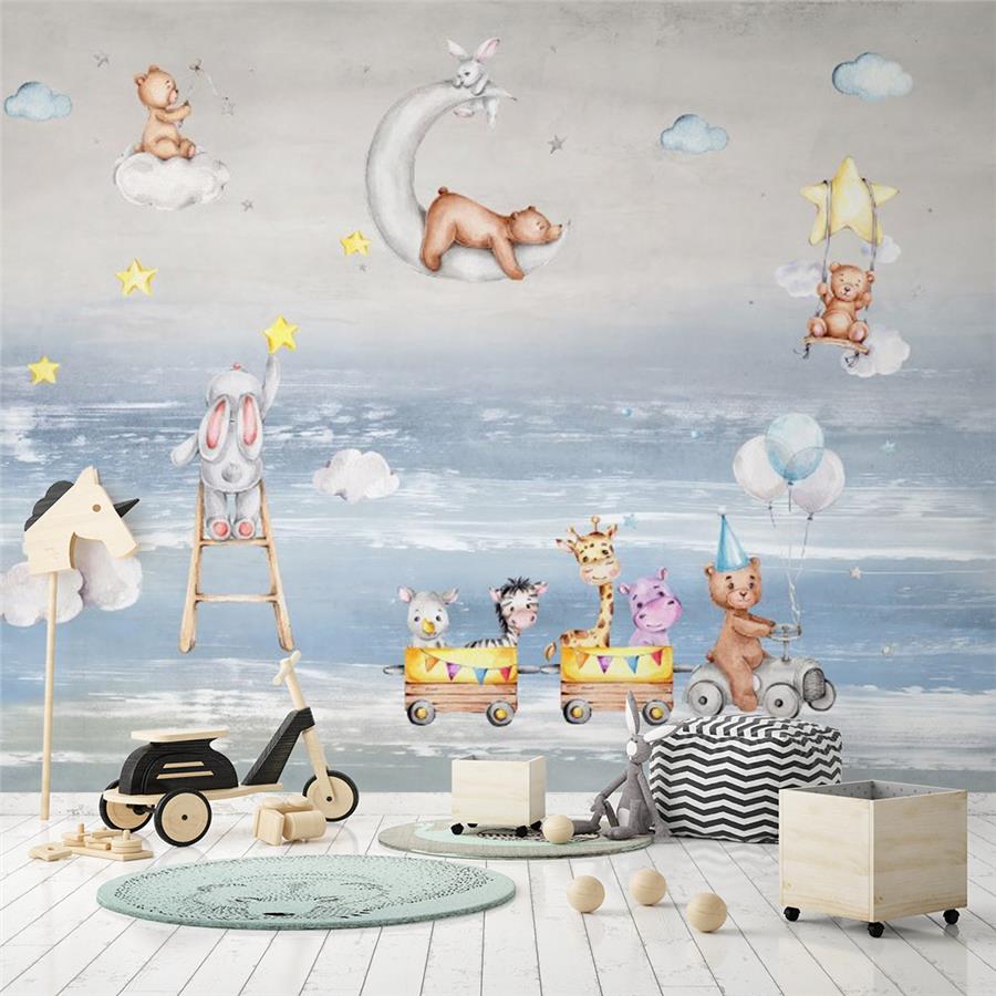 Dream Worlds Kids Room Wallpaper