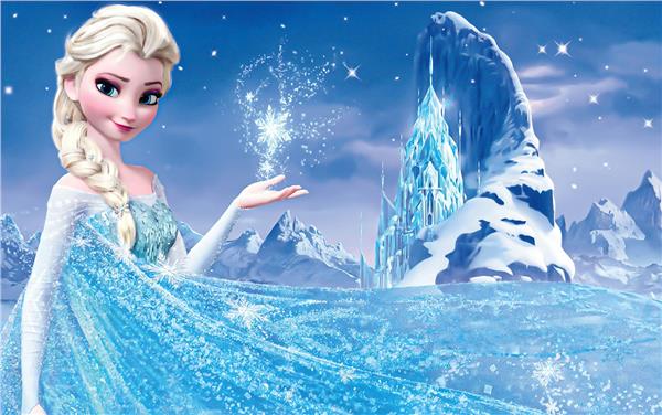 Elsa Snow Land Kids Room Wallpaper by MywallpaperShop