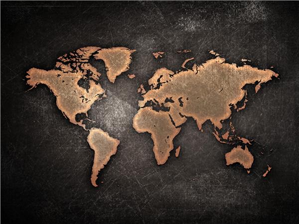 Vintage World Map Wallpaper by MywallpaperShop