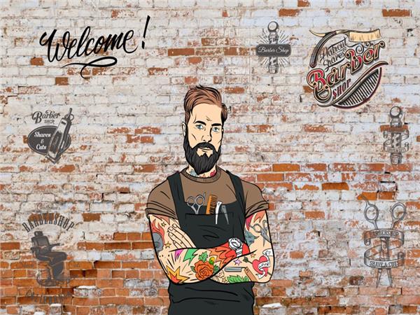 Barber 046 Wallpaper by MywallpaperShop