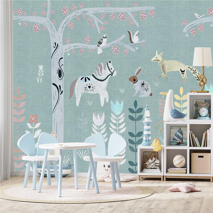 Fairy Tale Garden Kids Room Wallpaper