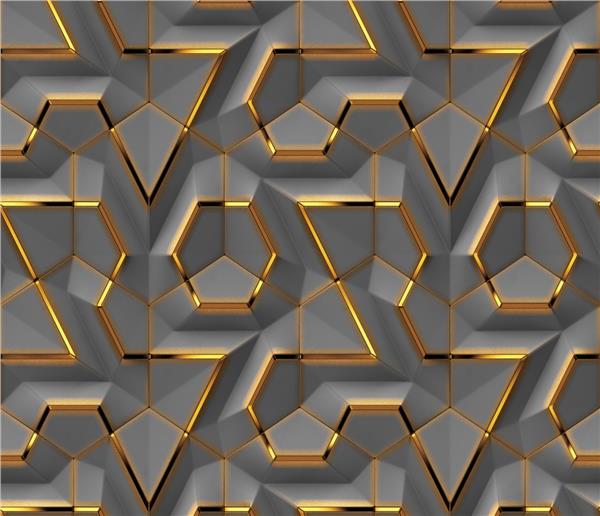 Geometric Design 3D Wallpaper by MywallpaperShop