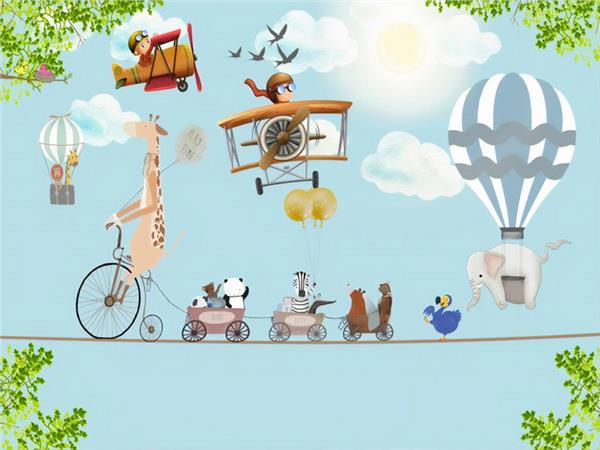 Gezgin Minikler Kids Room Wallpaper by MywallpaperShop