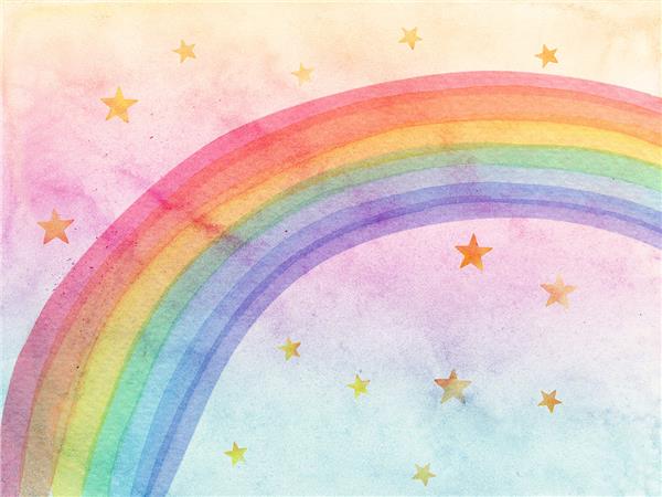 Rainbow Kids Room Wallpaper by MywallpaperShop