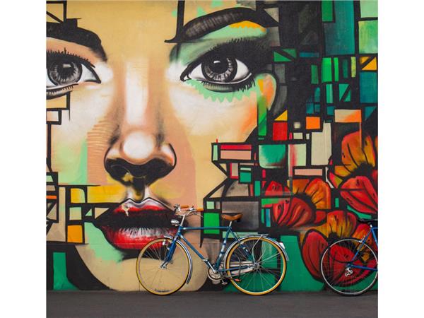 Grafiti Beautiful Women Custom Design Wallpaper by MywallpaperShop