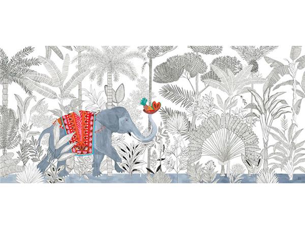 India Botanic Design Wallpaper by MywallpaperShop
