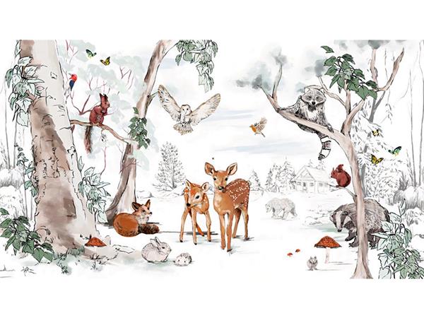 Kis Forest Folks Kids Room Wallpaper by MywallpaperShop